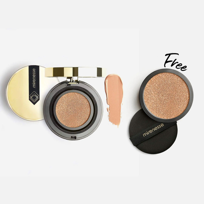 MIRENESSE FOUNDATION 10 Collagen Cushion Compact Supreme Serum Foundation + Free Full Size Refill