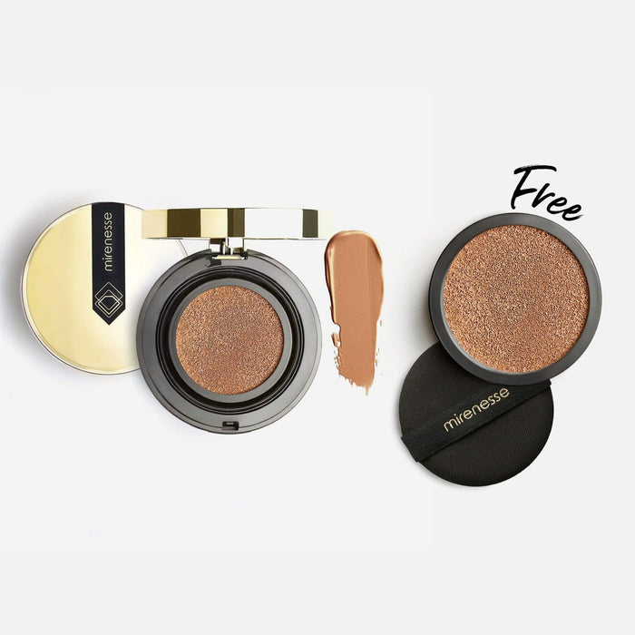 MIRENESSE FOUNDATION 15g / 0.53oz / 28. Cocoa 10 Collagen Cushion Compact Supreme Serum Foundation + Free Full Size Refill