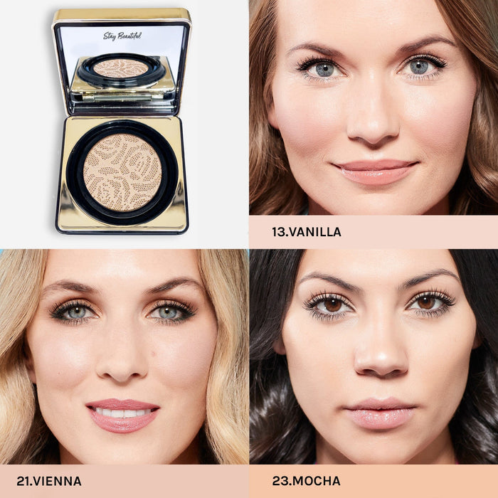 MIRENESSE FOUNDATION 10 Collagen Cushion Compact Supreme Serum Foundation