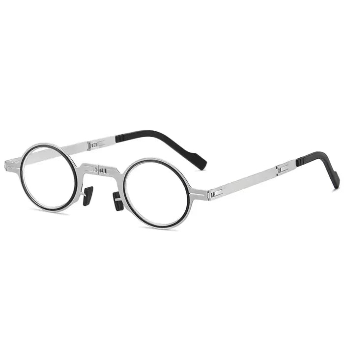 +200 / Silver Round Frame