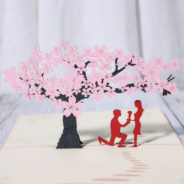 Two fold sakura couple