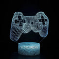 Mandotos 3D LED RGB gamer light with colorful, vibrant lighting effects, designed for gaming room decor and ambiance.