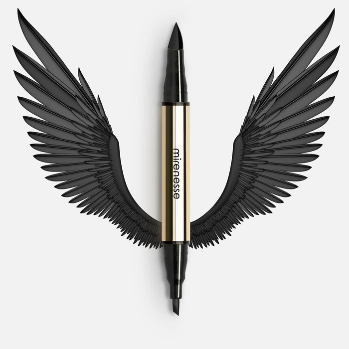 MIRENESSE EYE LINER 2x1ml / Jet Black 4D Instant Wing 24hr Eyeliner Stamp