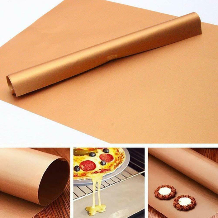 5 Piece Non Stick Copper Grill Mat Set