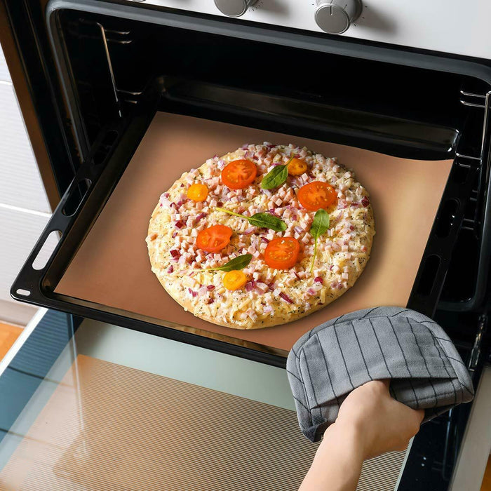 5 Piece Non Stick Copper Grill Mat Set
