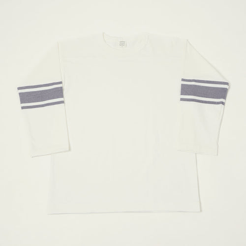 A Vontade Cropped Sleeve Football T-Shirt - White