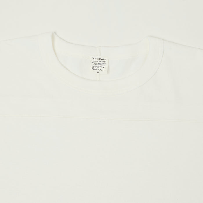 A Vontade Cropped Sleeve Football T-Shirt - White