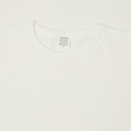 A Vontade Cropped Sleeve Football T-Shirt - White
