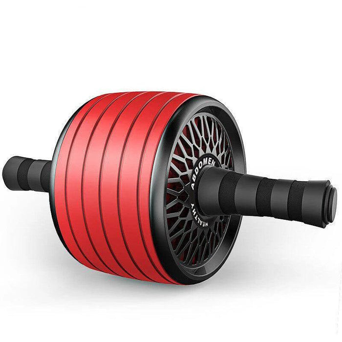 Mandotos Ab Roller Wheel with knee pads for core training, showing the roller and padded knee support in use.