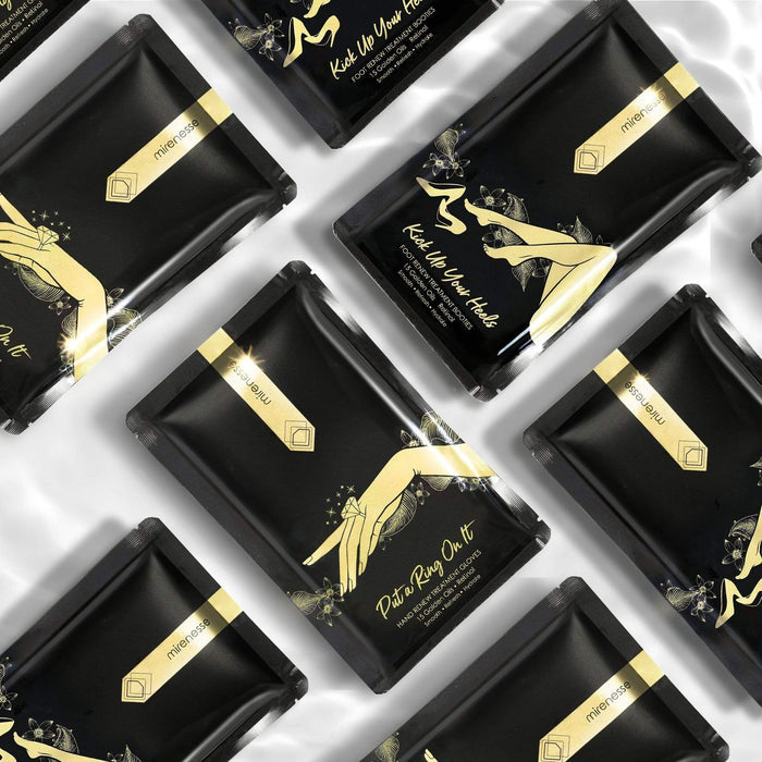 MIRENESSE MASK 1 Active Foot Renew Treatment Booties With 15 Golden Oils + Retinol