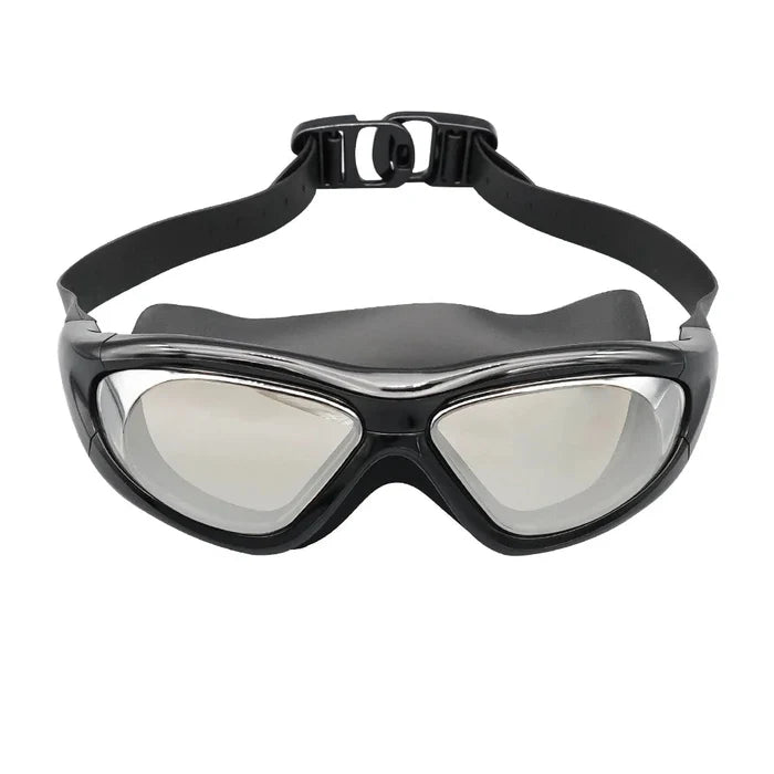Clear lens adult swim goggles with no leak design, lightweight frame, suitable for women, by MANDOTOS INTERNATIONAL.