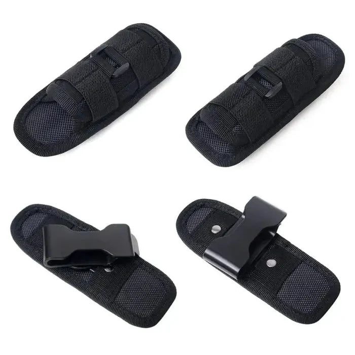 Mandotos Adventure Belt with flashlight carrier, adjustable belt strap and durable design for outdoor activities.