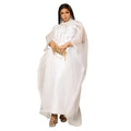 White African Abaya for women with embroidery, plus size elegant party and church dress by MANDOTOS INTERNATIONAL.