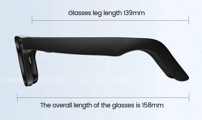 Mandotos AI Camera Smart Glasses with built-in camera and sleek design, worn on the face for hands-free video capture.