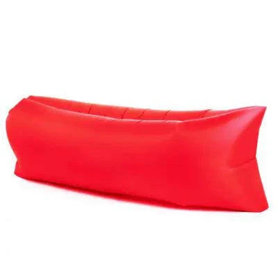 Mandotos AirLounge portable beach seat with adjustable straps, designed for comfort and relaxation on sandy or outdoor surfaces.