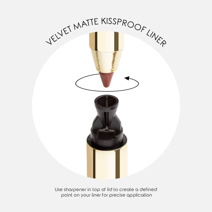 MIRENESSE LIP LINER 0.4g / .01oz / 4 .Of Nude All Day Velvet Matte Kissproof Liner 4. Of Nude