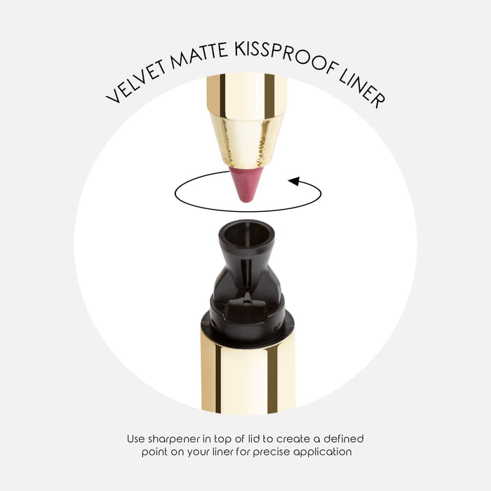 MIRENESSE LIP LINER All Day Velvet Matte Kissproof Liner 8. Baby Rose