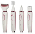 Mandotos all-in-one women's grooming epilator with multiple attachments for hair removal and skin care.