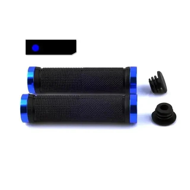 Mandotos alloy bike grips with ergonomic design for ultimate comfort and control during riding.