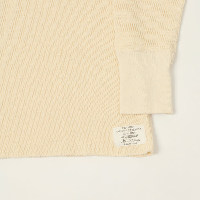 Anatomica Long Sleeve Thermal T-Shirt - Natural