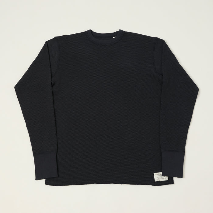 Anatomica Long Sleeve Thermal T-Shirt - Navy