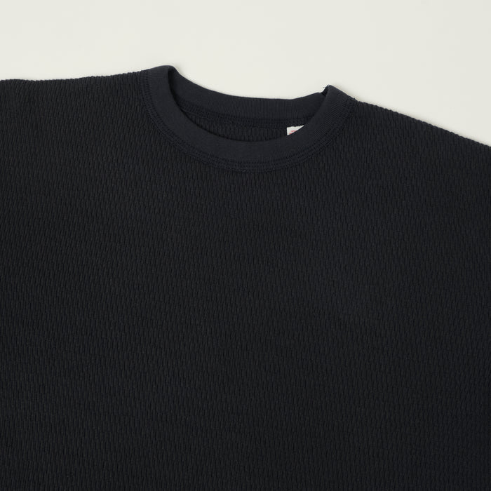 Anatomica Long Sleeve Thermal T-Shirt - Navy