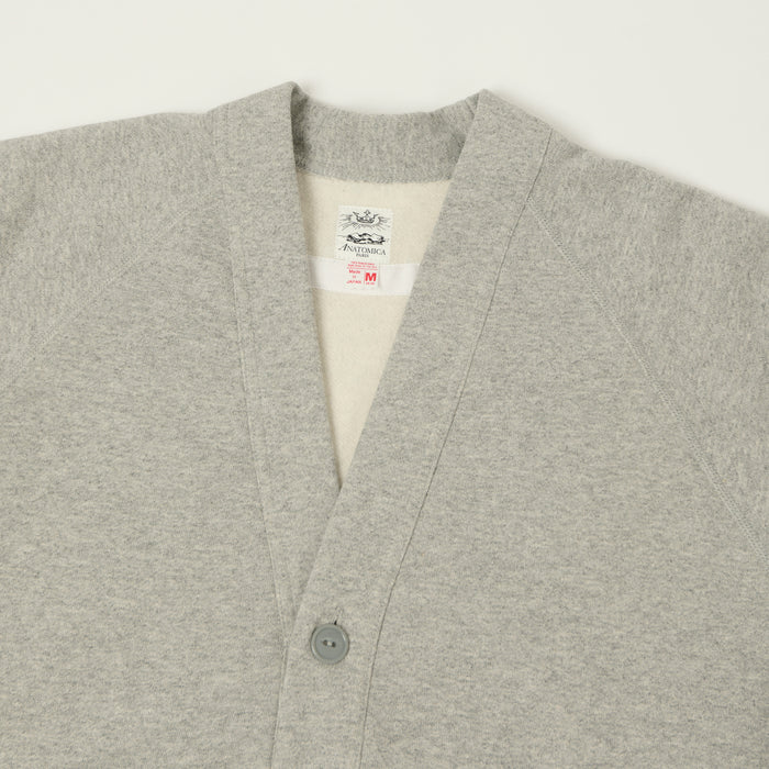 Anatomica Raglan Sleeve Cardigan - Grey
