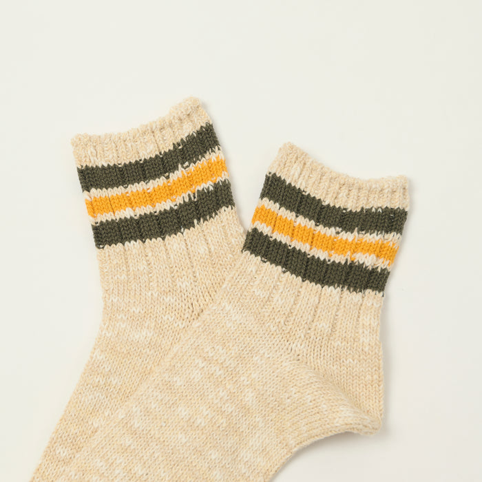 Anonymous Ism 3 Line Slub Q Sock - Beige