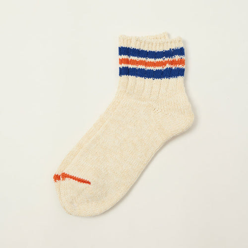 Anonymous Ism 3 Line Slub Q Sock - Blue & Orange