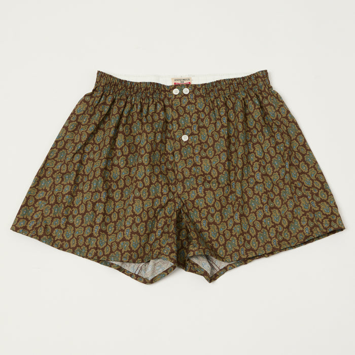 Anonymous Ism Dobby Paisley Boxer - Bordeaux