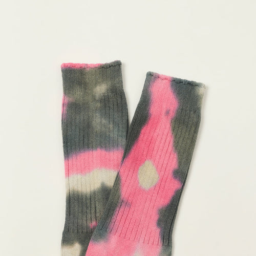 Anonymous Ism Tie Dye Crew Sock - Pink