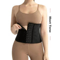 Mandotos ATBUTY 9-inch short torso sport girdle underwear for women with steel bones and latex waist trainer corset.