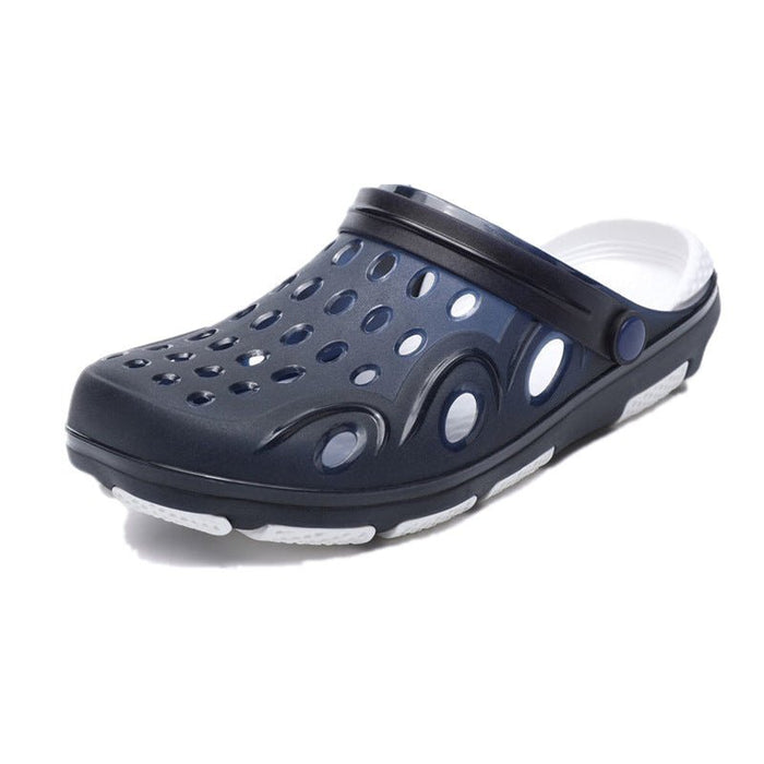 Ancient Energy men's Baotou sandals outdoor beach shoes with half drag design, suitable for casual wear and beach activities.