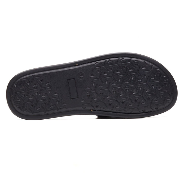 Base London Albany Leather Men's Black Slides