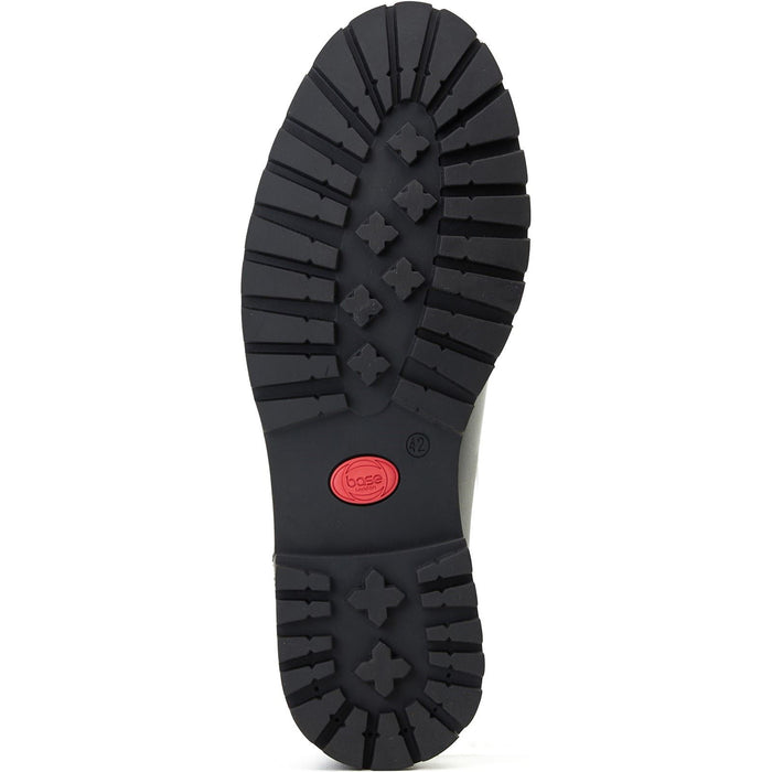 Base London Carbon Leather Men's Black Moccasins Shoes