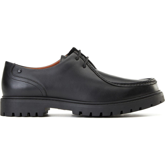 Base London Carbon Leather Men's Black Moccasins Shoes