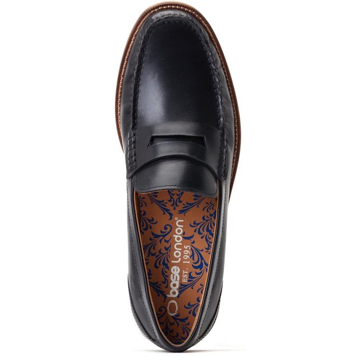 Base London Garfield Leather Men's Black Loafers