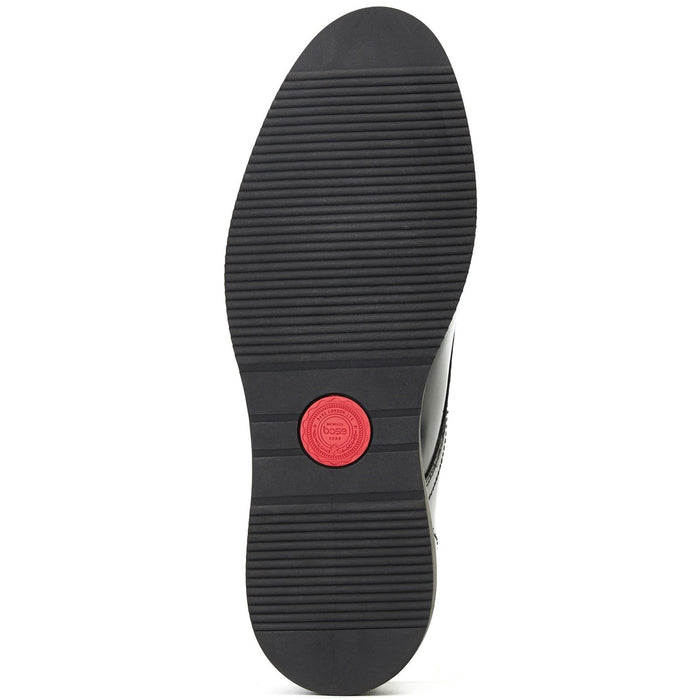 Base London Knight Leather Men's Black Double Monk Shoes