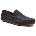 Base London Moss Driver Leather Men's Navy Loafers