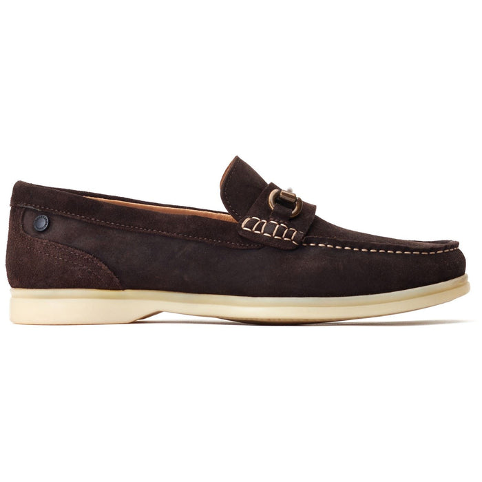 Base London Snapper Leather Men's Burnt Brown Loafers