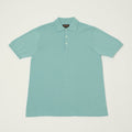 Beams Plus Lightweight Knit Polo Shirt - Turquoise