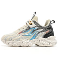 Ancient Energy boys' fashion mesh sneakers with old-school style, featuring breathable mesh and casual design for kids.