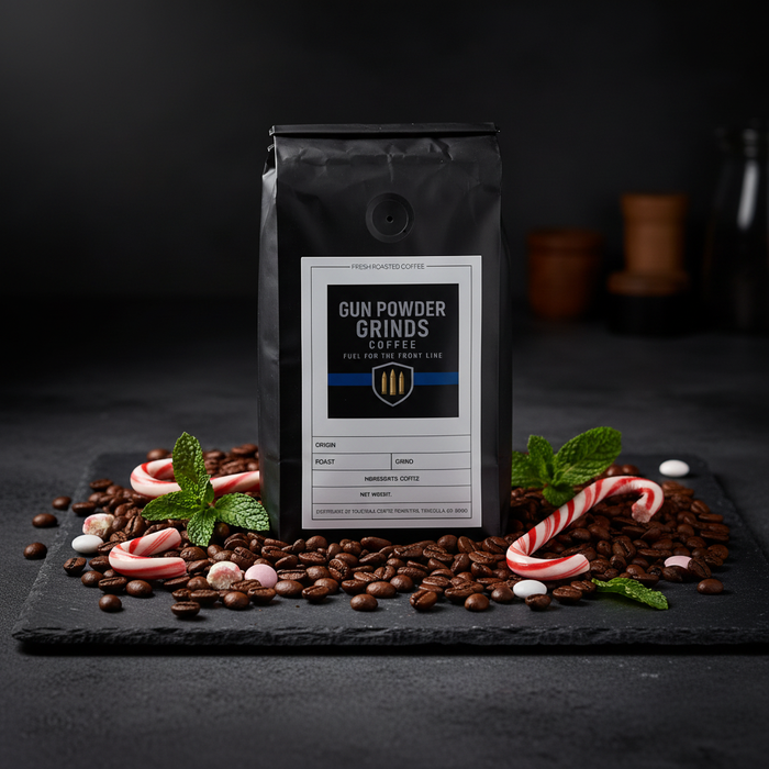 Gun Powder Grinds Candy Cane with candy canes and peppermint