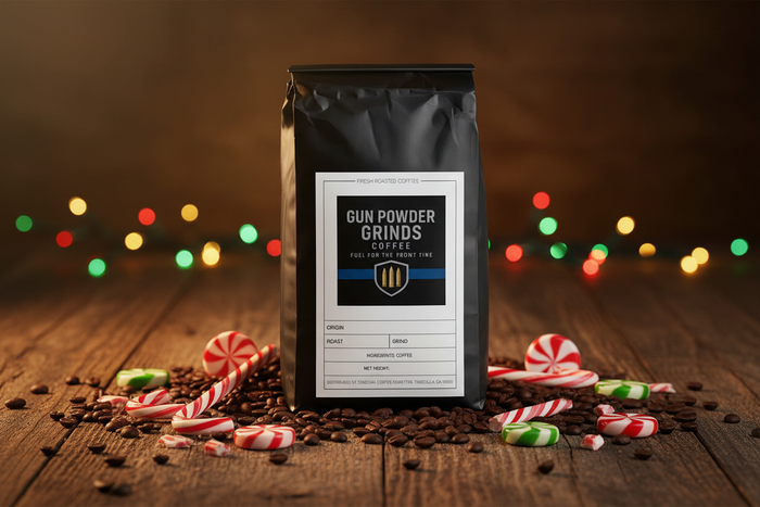 Gun Powder Grinds Candy Cane with festive elements