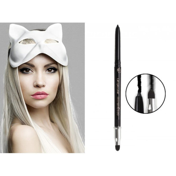 MIRENESSE EYE LINER 2g / 0.07oz / 1. Minx Black Cat Eyes Liner + Smokey Eye Blender 1. Minx Black