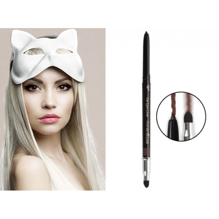 MIRENESSE EYE LINER 2g / 0.07oz / 3. Kitty Brown Cat Eyes Liner + Smokey Eye Blender 3. Kitty Brown