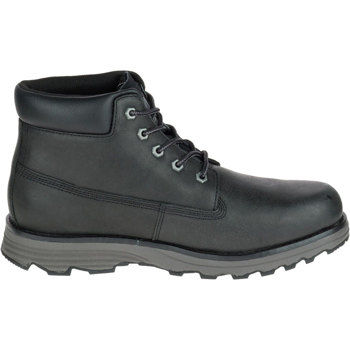 Caterpillar Founder Nubuck Leather Men's Black Ankle Boots