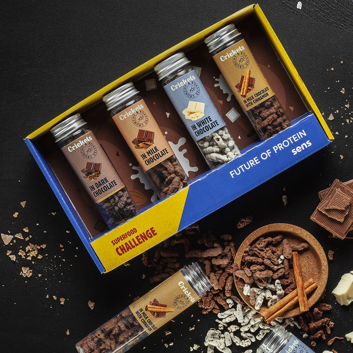 Chocolate-Covered Crunchy Crickets Gift Box