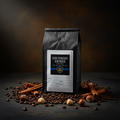 Gun Powder Grinds Cinnamon Hazelnut with hazelnuts and cinnamon sticks