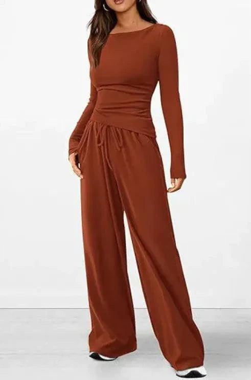 Mandotos City Comfort Asymmetrical Ensemble featuring a stylish, modern outfit with layered fabrics and urban-inspired design.